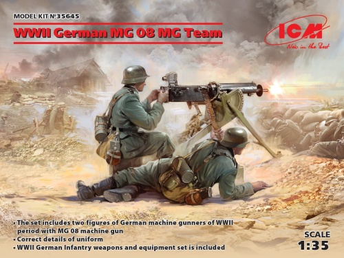 WWII German MG08 MG Team 1:35 ICM 35645