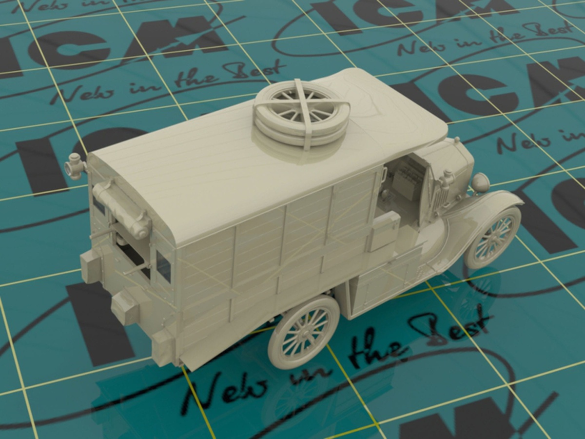 Zdjęcie dodatkowe produktu Model T 1917 Ambulance (early) 1:35 ICM 35665