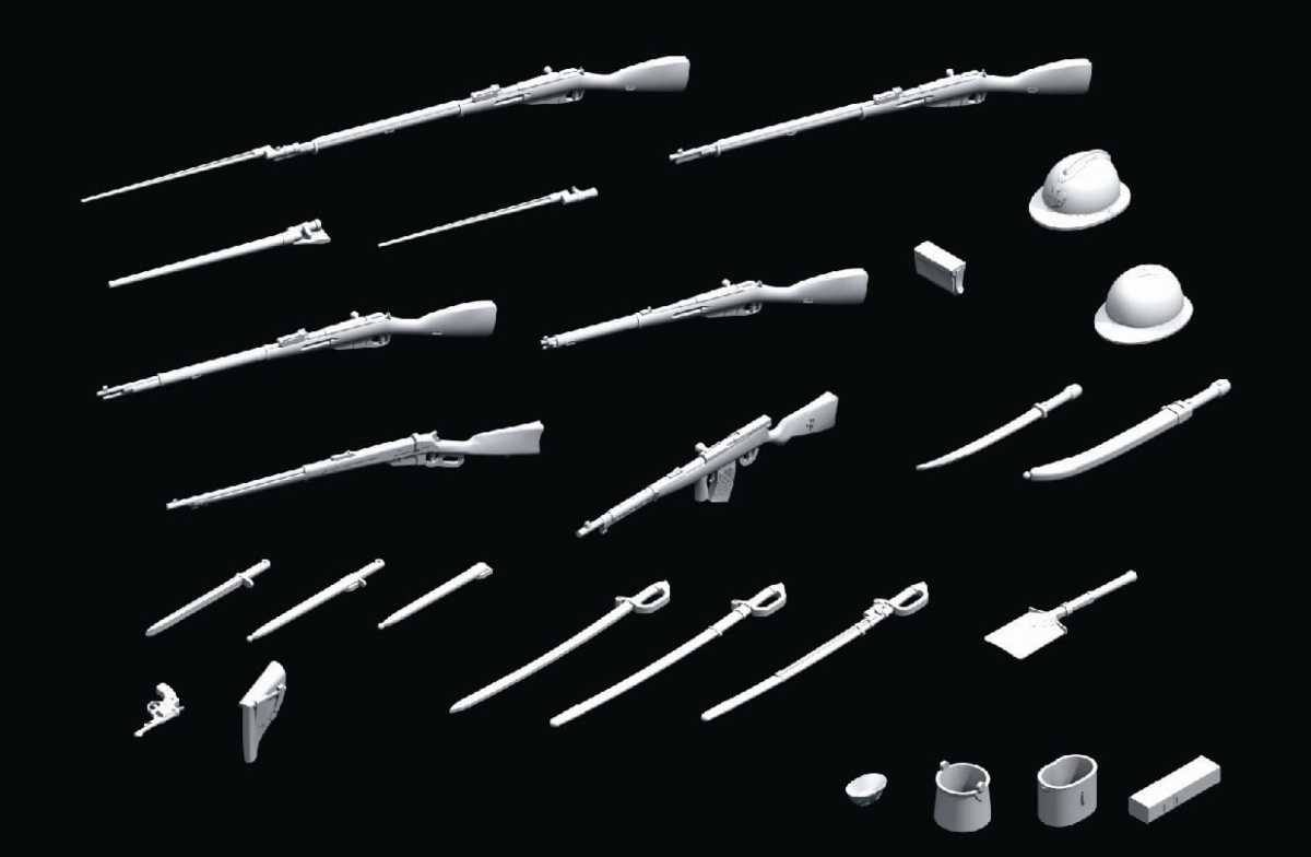 Zdjęcie dodatkowe produktu WWI Russian Infantry Weapon and Equipment 1:35 ICM 35672