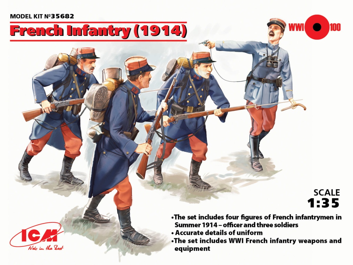Zdjęcie główne produktu French Infantry (1914) 1:35 ICM 35682