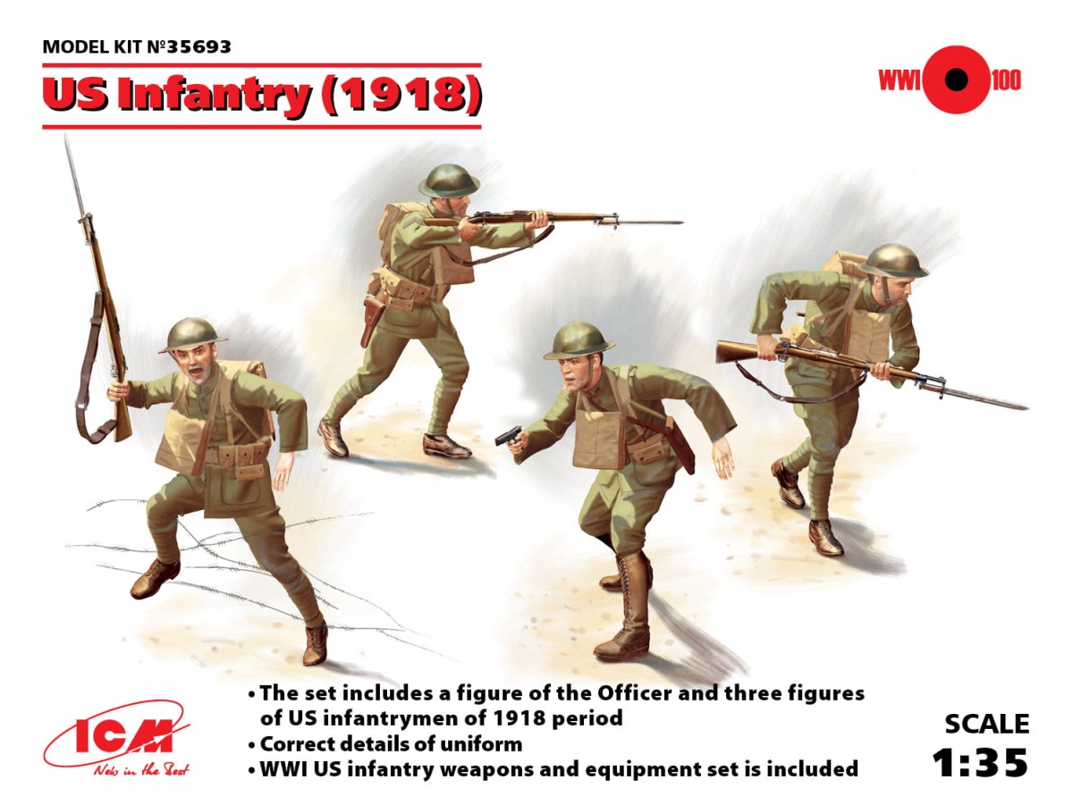 Zdjęcie główne produktu US Infantry (1918) 1:35 ICM 35693