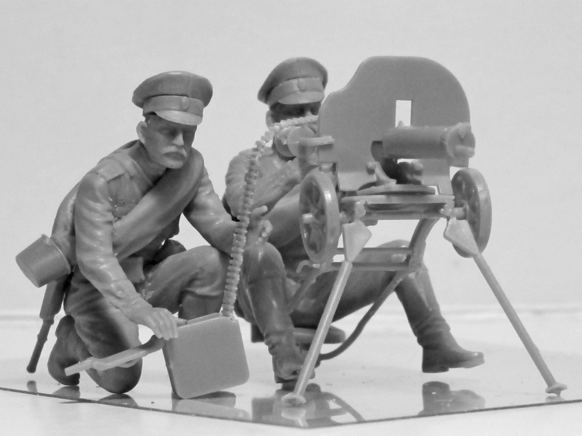 Zdjęcie dodatkowe produktu WWI Russian Maxim MG Team 1:35 ICM 35698