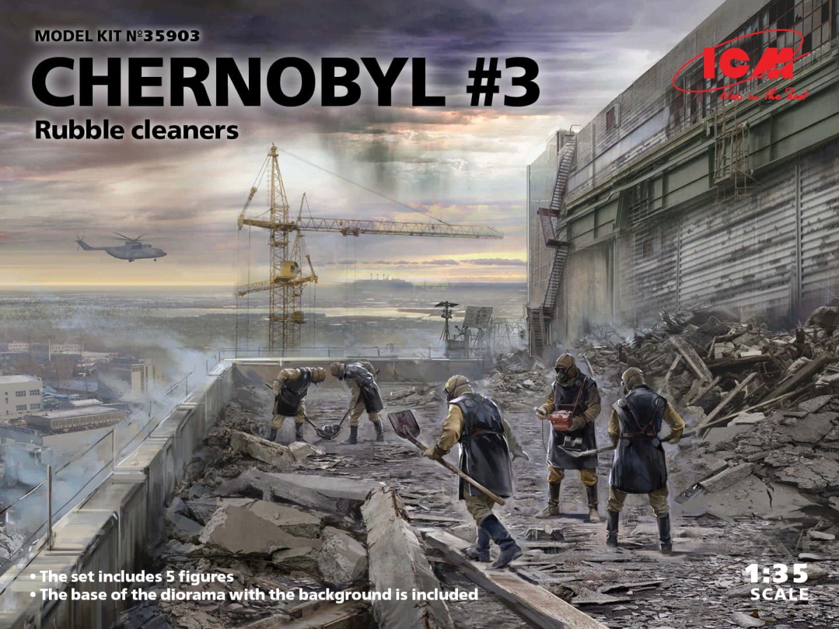 Zdjęcie główne produktu Chernobyl 3. Rubble cleaners 1:35 ICM 35903