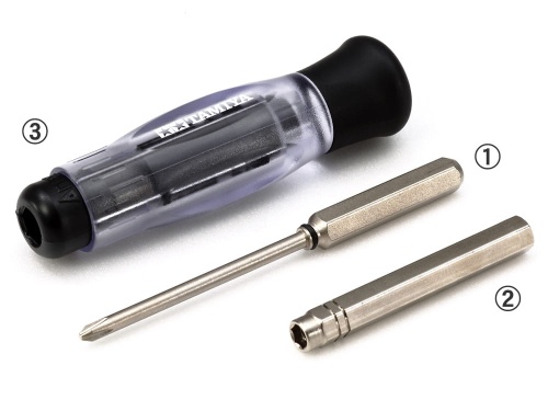 Mini 4WD plus Screw/Nut Driver Set Tamiya 74131