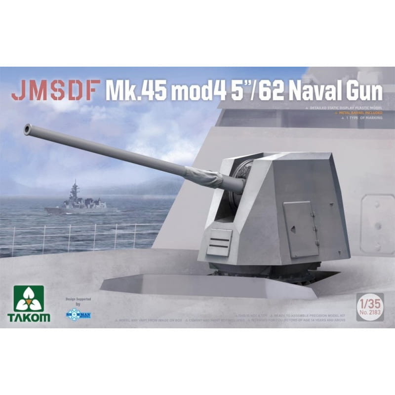 Zdjęcie główne produktu JMSDF Mk.45 Mod 4 5"/62 Naval Gun 1:35 Takom 2183