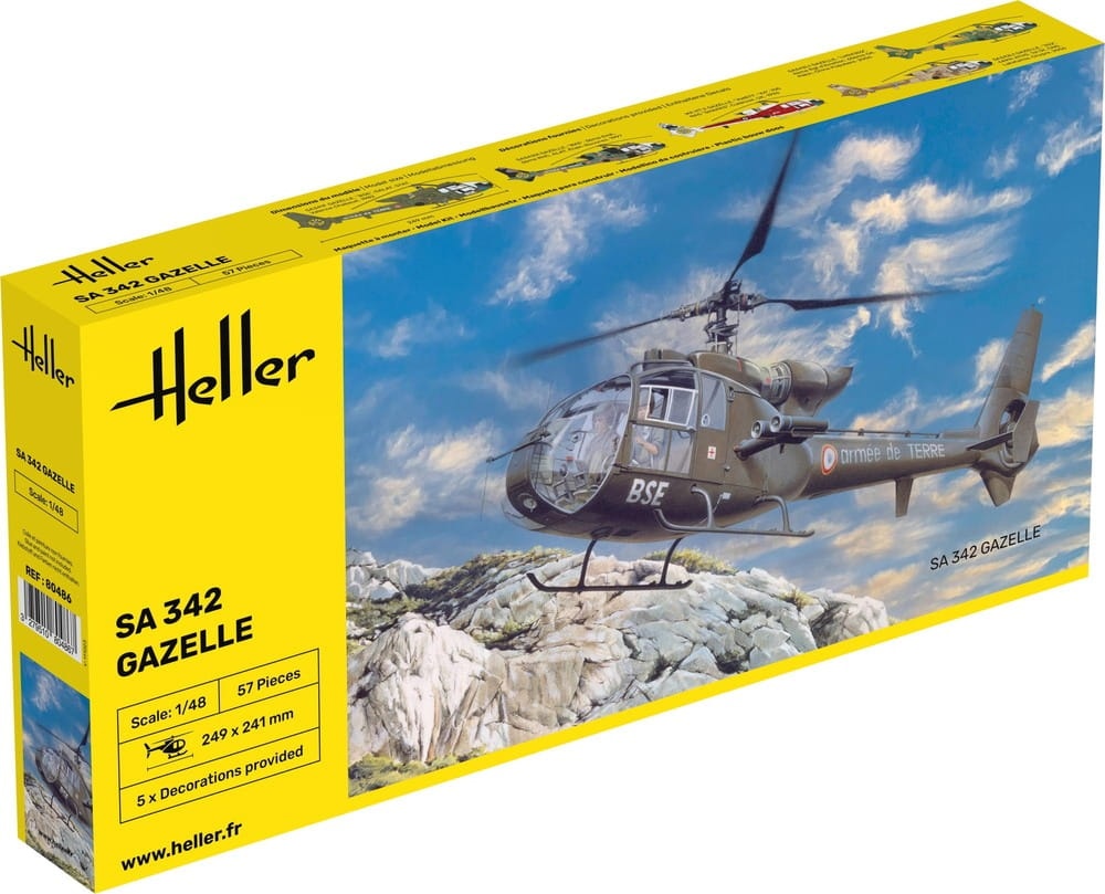 Zdjęcie główne produktu SA 342 Gazelle 1:48 Heller 80486