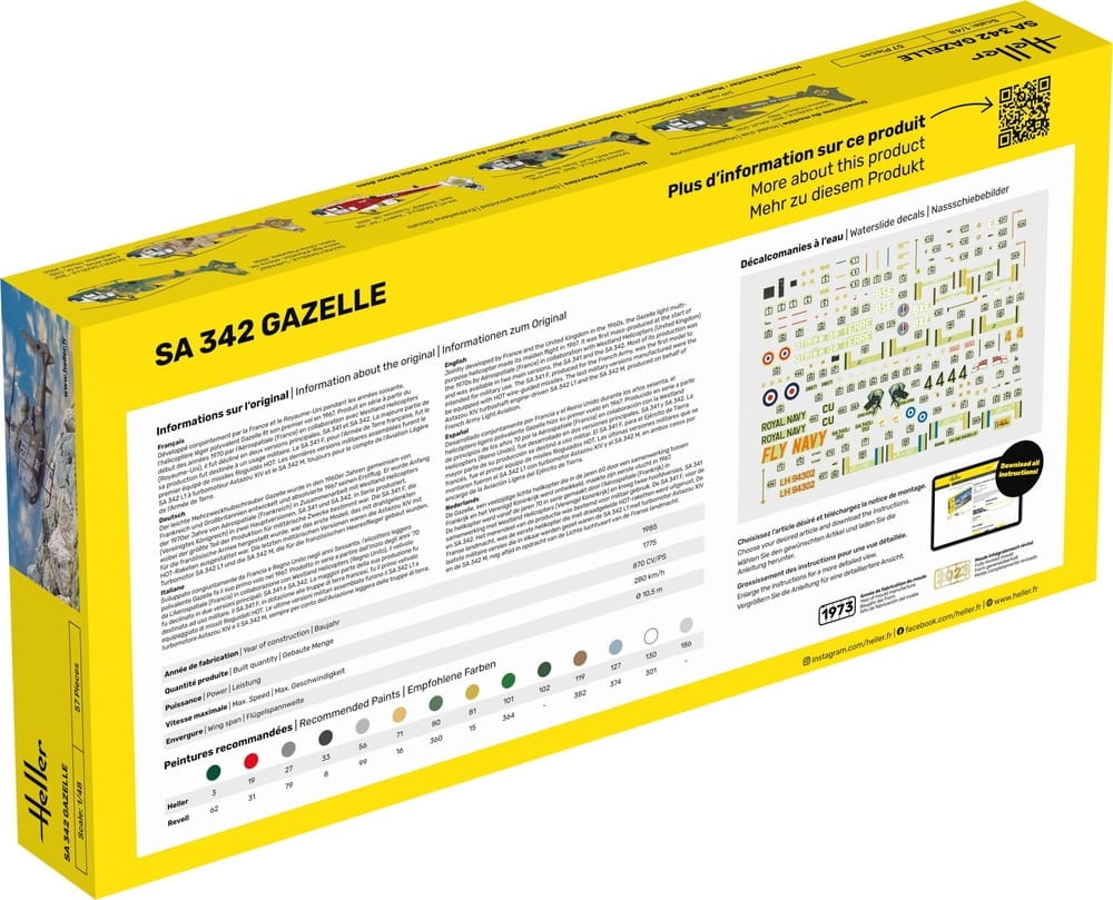 Zdjęcie dodatkowe produktu SA 342 Gazelle 1:48 Heller 80486