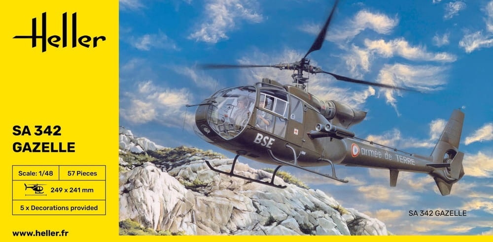 Zdjęcie dodatkowe produktu SA 342 Gazelle 1:48 Heller 80486
