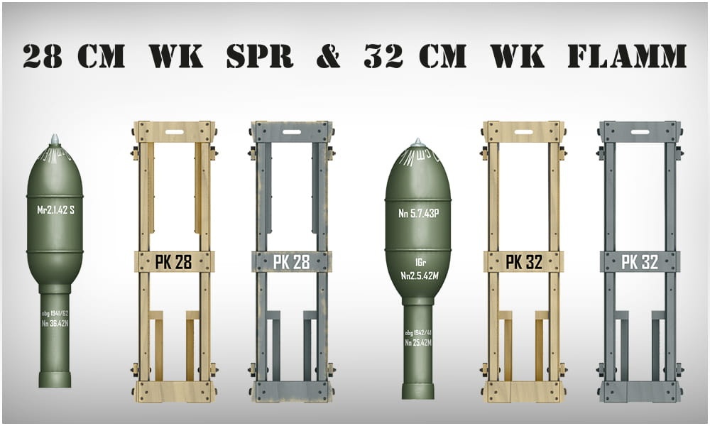 Zdjęcie dodatkowe produktu German Rocket Launcher With 28cm Wk Spr and 32cm Wk Flamm 1:35 MiniArt 35269