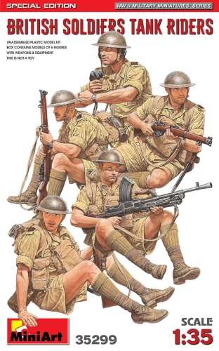 British Soldiers Tank Riders. Special Edition 1:35 MiniArt 35299
