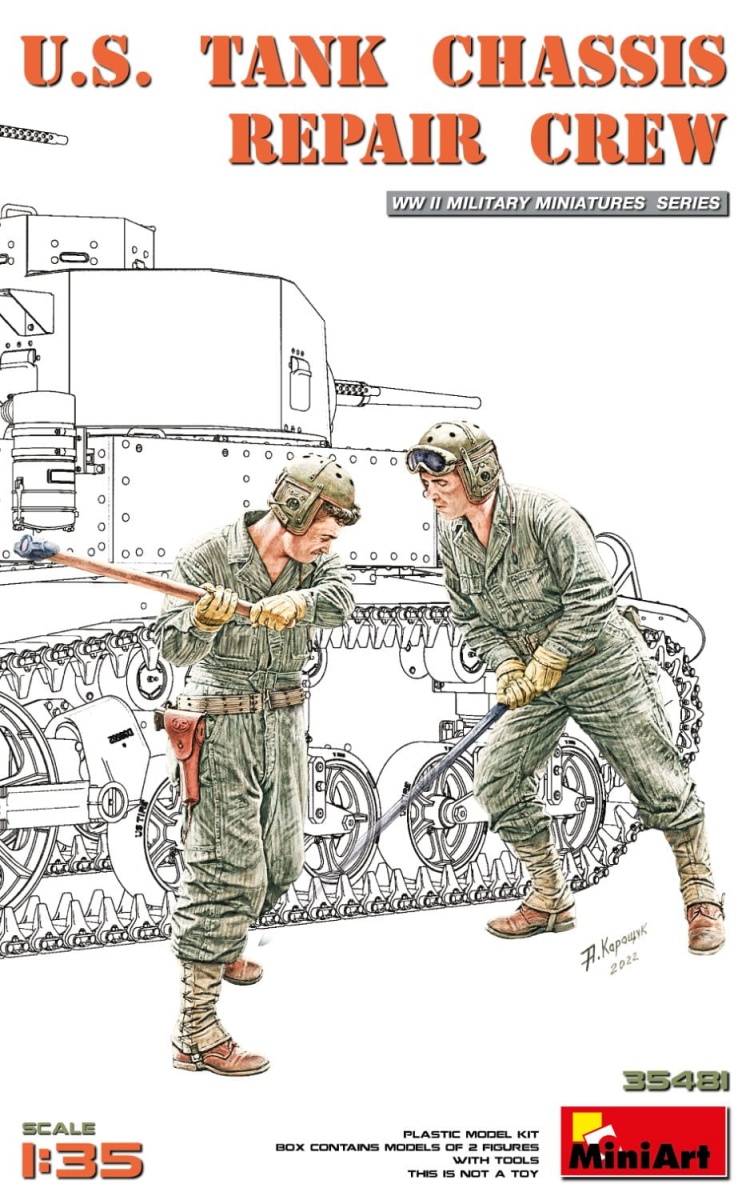 Zdjęcie główne produktu US Tank Chassis Repair Crew 1:35 MiniArt 35481
