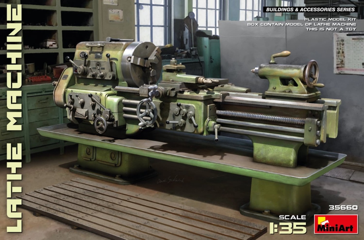 Zdjęcie główne produktu Tokarka (Lathe Machine) 1:35 MiniArt 35660