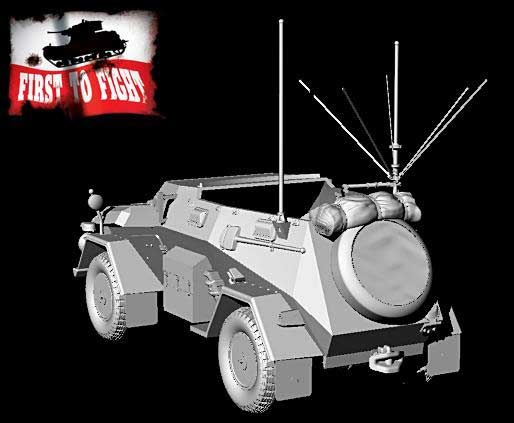 Zdjęcie dodatkowe produktu Sd.Kfz.247 Ausf.B niemiecki samochód dowodzenia 1:72 First To Fight PL110