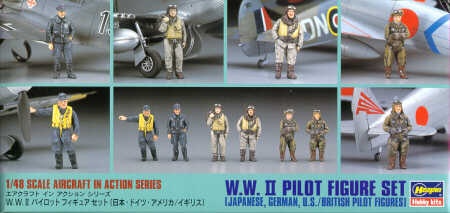 Zdjęcie główne produktu WWII Pilot Figure Set 1:48 Hasegawa X48-07