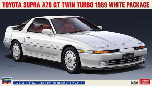 Toyota Supra A70 GT Twin Turbo 1989 White Package 1:24 Hasegawa 20504