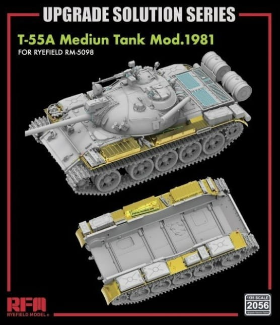 Zdjęcie główne produktu Upgrade Solution Series For RFM-5098 T-55A Medium Tank Mod. 1981 (Type2) 1:35 Rye Field Model 2056