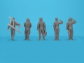 Zdjęcie dodatkowe produktu Japanese pilots and Ground Personnel WWII (5 figurek) 1:48 ICM 48053