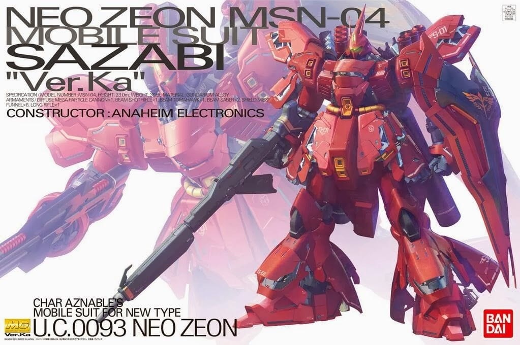 Zdjęcie główne produktu Gunpla MSN-04 Sazabi (Ver. Ka) MG 1:100