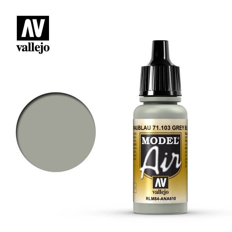 Zdjęcie dodatkowe produktu Vallejo 71103 Gray Blue RLM84 Model Air Farba