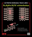 Zdjęcie główne produktu 3D Printed Workable Track Links Pz.Kpfw.III/IV winterketten 1:35 Rye Field Model 2018