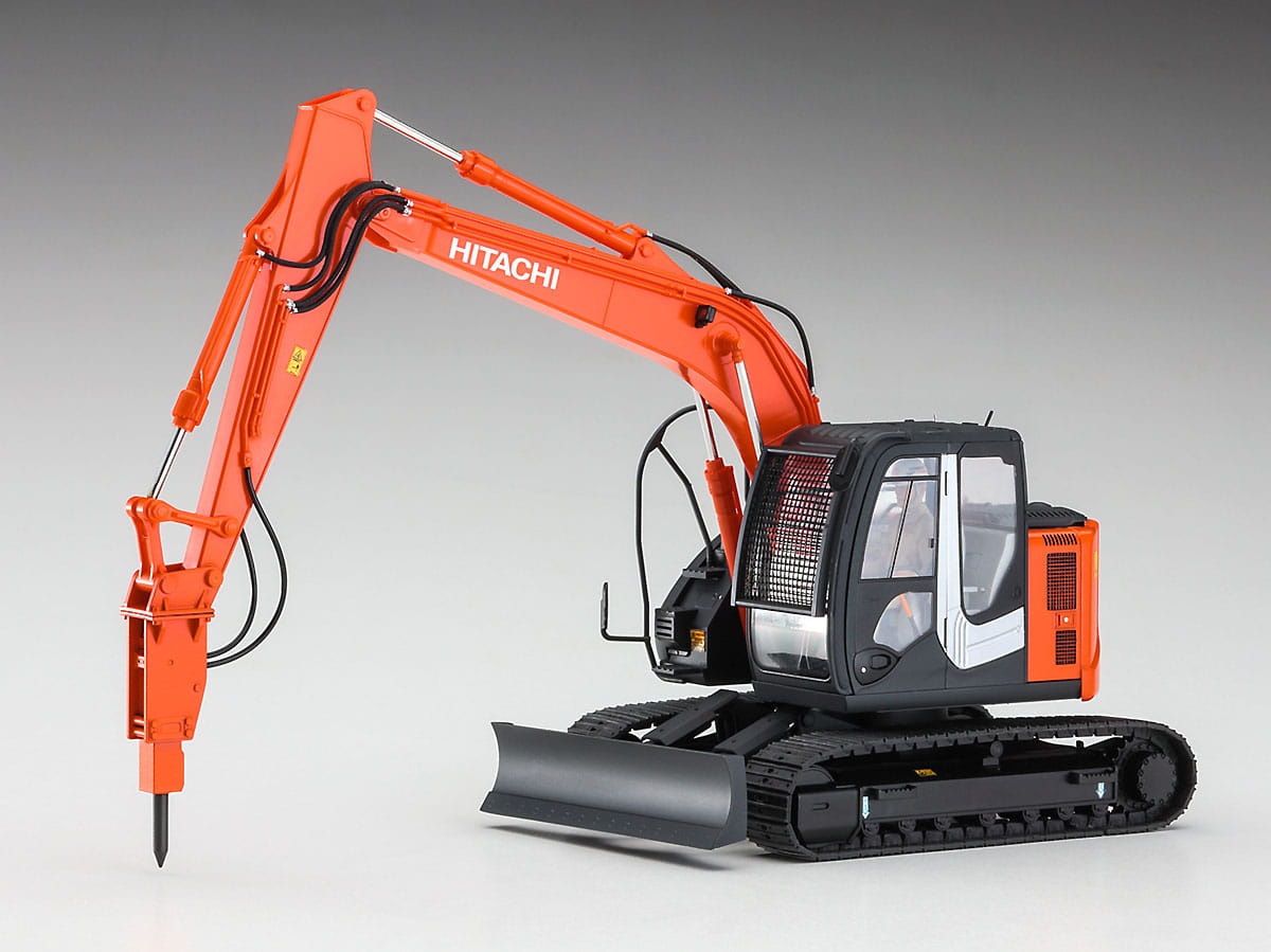 Zdjęcie dodatkowe produktu Hitachi Excavator ZAXIS 135US Hydraulic Breaker 1:35 Hasegawa 66109