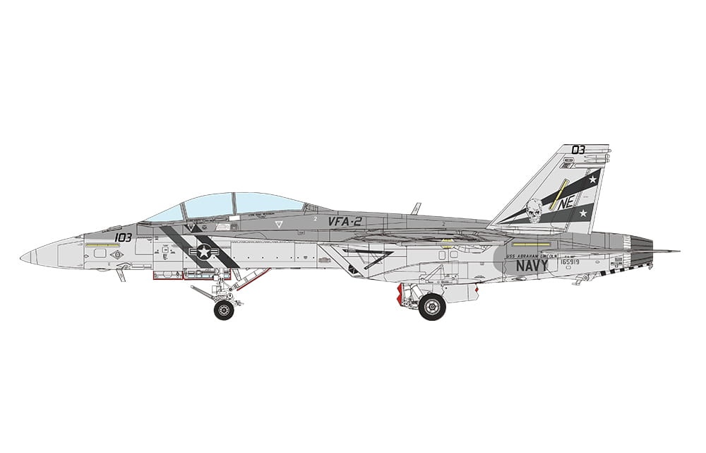 Zdjęcie dodatkowe produktu Boeing F/A-18 F Super Hornet - Bounty Hunters 1:48 Meng LS016