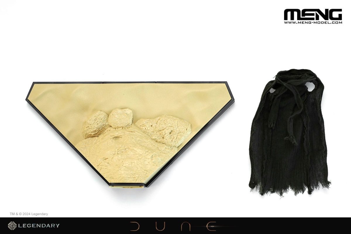 Zdjęcie dodatkowe produktu Dune Paul Atreides (Deluxe Edition) (Includes Desert Display Base And Poseable Cloth Cape) 1:12 Meng AFS002S