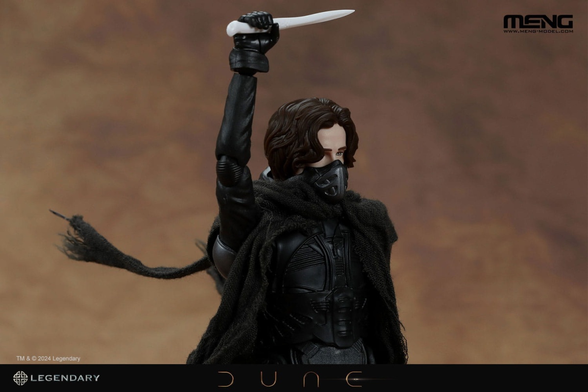 Zdjęcie dodatkowe produktu Dune Paul Atreides (Deluxe Edition) (Includes Desert Display Base And Poseable Cloth Cape) 1:12 Meng AFS002S