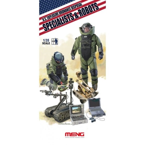 US EXPLOSIVE ORDNANCE DISPOSAL SPECIALISTS and ROBOTS 1:35 Meng HS003