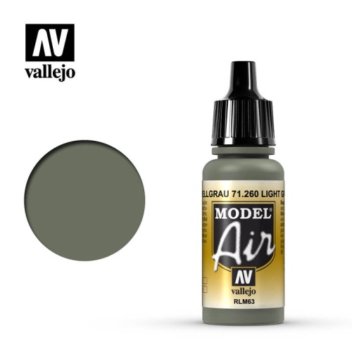 Vallejo 71260 Light Grey RLM63 Model Air Paint