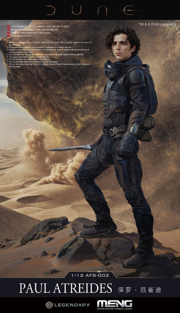Zdjęcie główne produktu Dune Paul Atreides 1:12 Meng AFS002