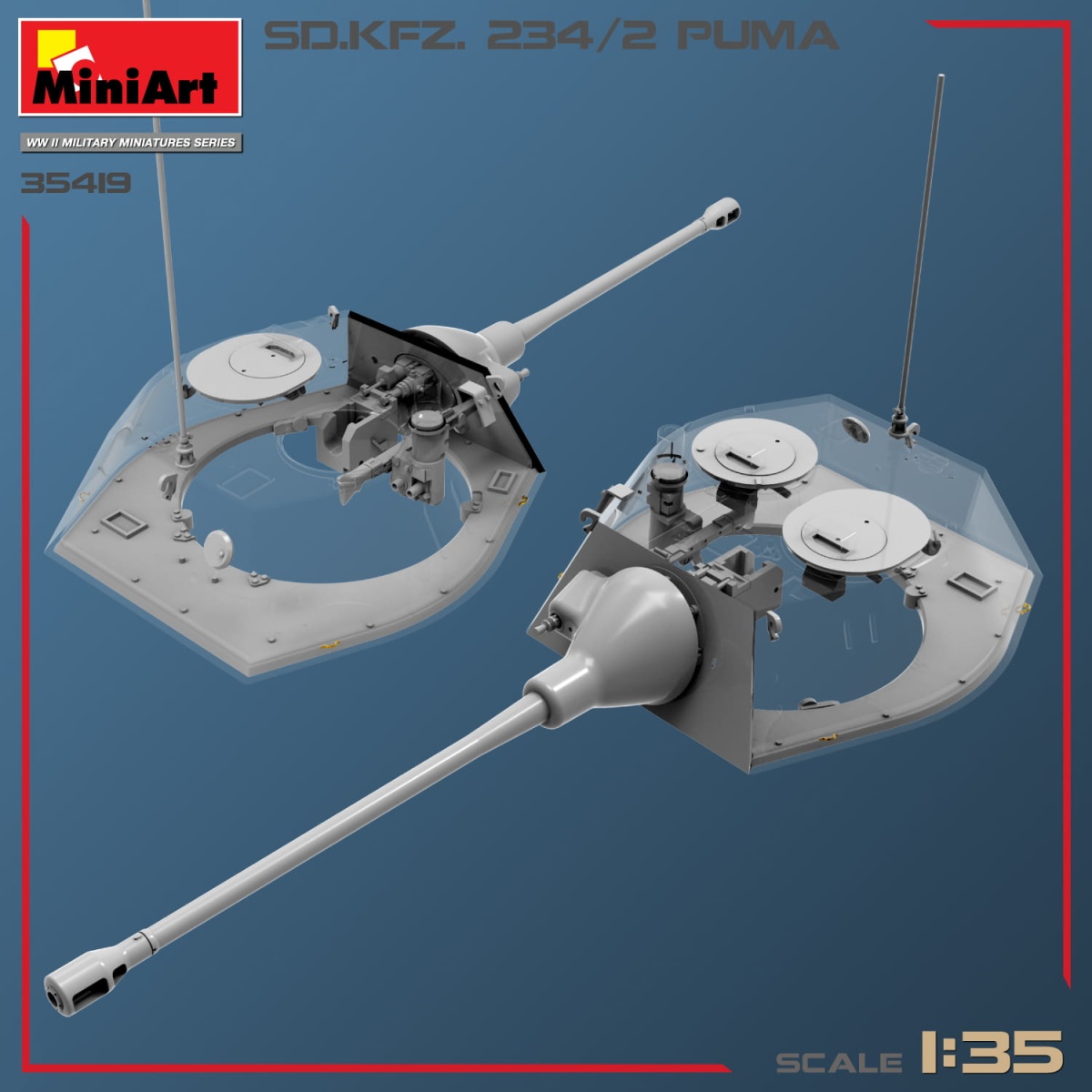 Zdjęcie dodatkowe produktu Sd.kfz.234/2 Puma 1:35 MiniArt 35419