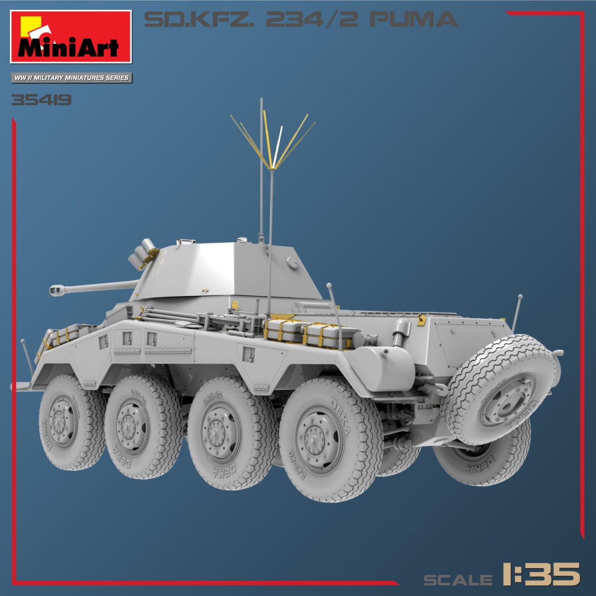 Zdjęcie dodatkowe produktu Sd.kfz.234/2 Puma 1:35 MiniArt 35419