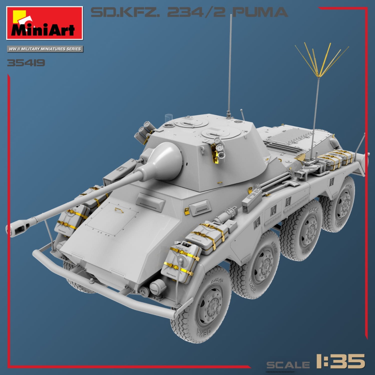 Zdjęcie dodatkowe produktu Sd.kfz.234/2 Puma 1:35 MiniArt 35419
