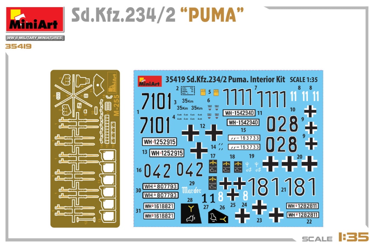 Zdjęcie dodatkowe produktu Sd.kfz.234/2 Puma 1:35 MiniArt 35419