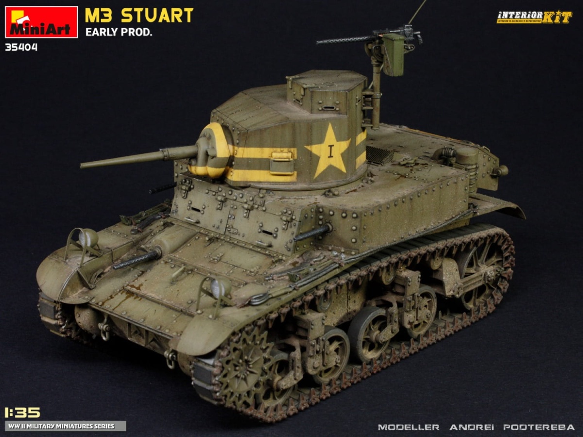 Zdjęcie dodatkowe produktu M3 Stuart Early Prod. Interior Kit 1:35 MiniArt 35404