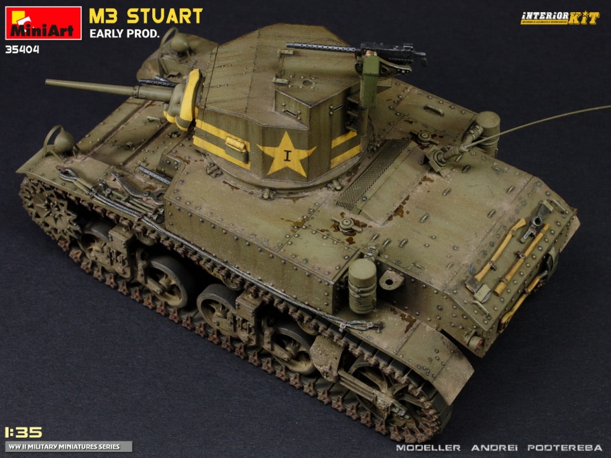 Zdjęcie dodatkowe produktu M3 Stuart Early Prod. Interior Kit 1:35 MiniArt 35404