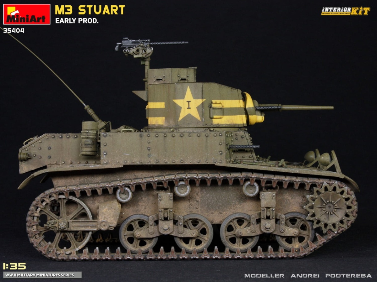 Zdjęcie dodatkowe produktu M3 Stuart Early Prod. Interior Kit 1:35 MiniArt 35404