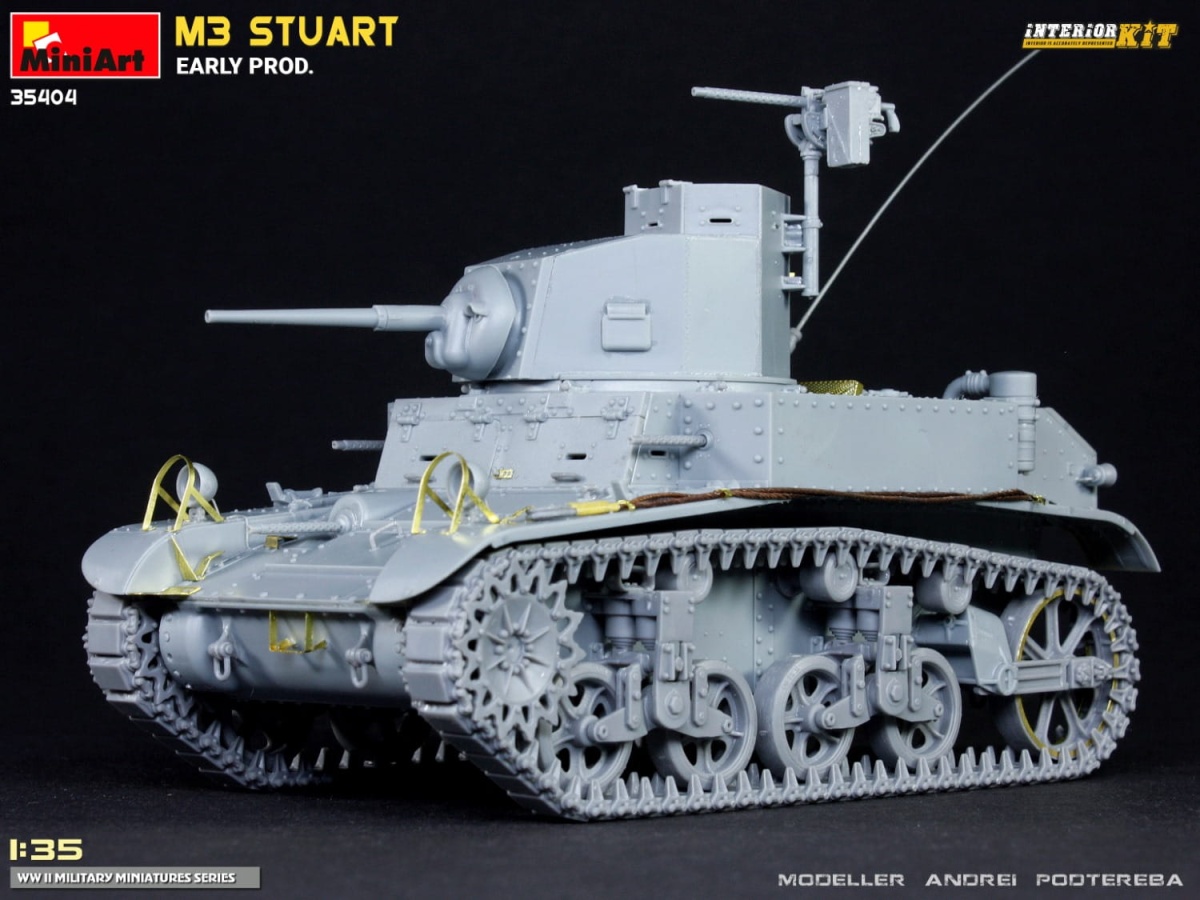 Zdjęcie dodatkowe produktu M3 Stuart Early Prod. Interior Kit 1:35 MiniArt 35404