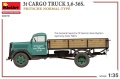 Zdjęcie dodatkowe produktu 3t Cargo Truck 3,6-36s. Pritsche-normal-type 1:35 MiniArt 38079