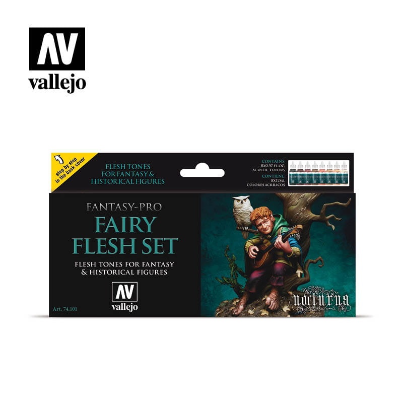 Zdjęcie główne produktu Vallejo 74101 Pro Nocturna - Fairy Flesh Set