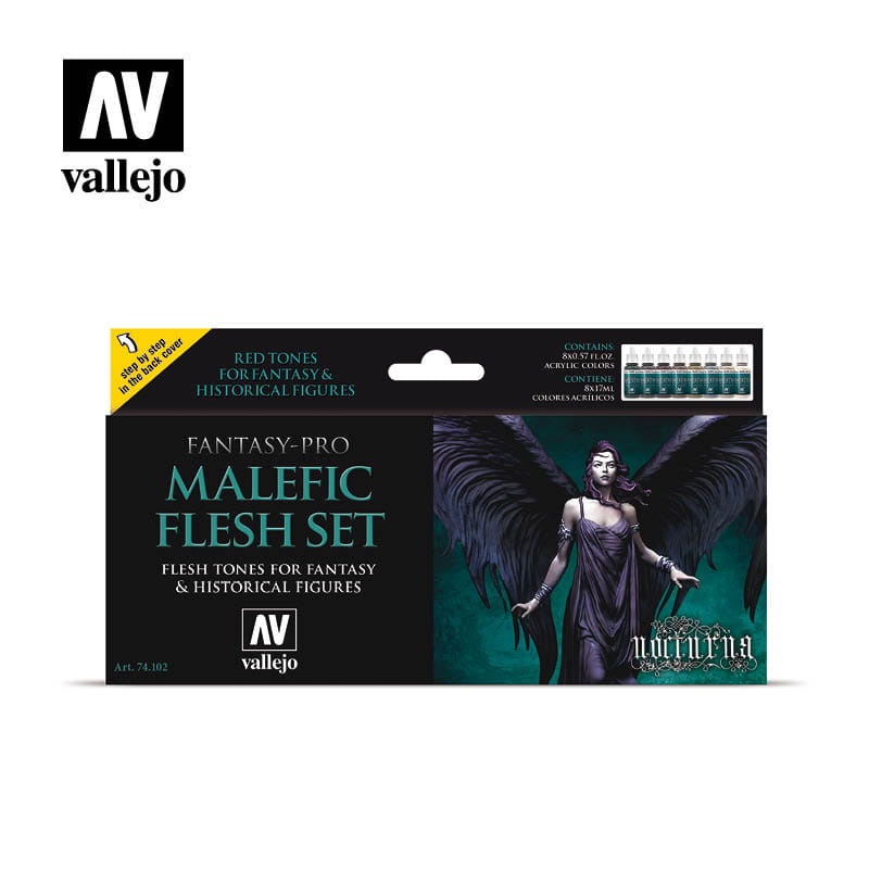 Zdjęcie główne produktu Vallejo 74102 Pro Nocturna - Malefic Flesh Set