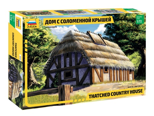 House with thatched roof 1:72 Zvezda 8532