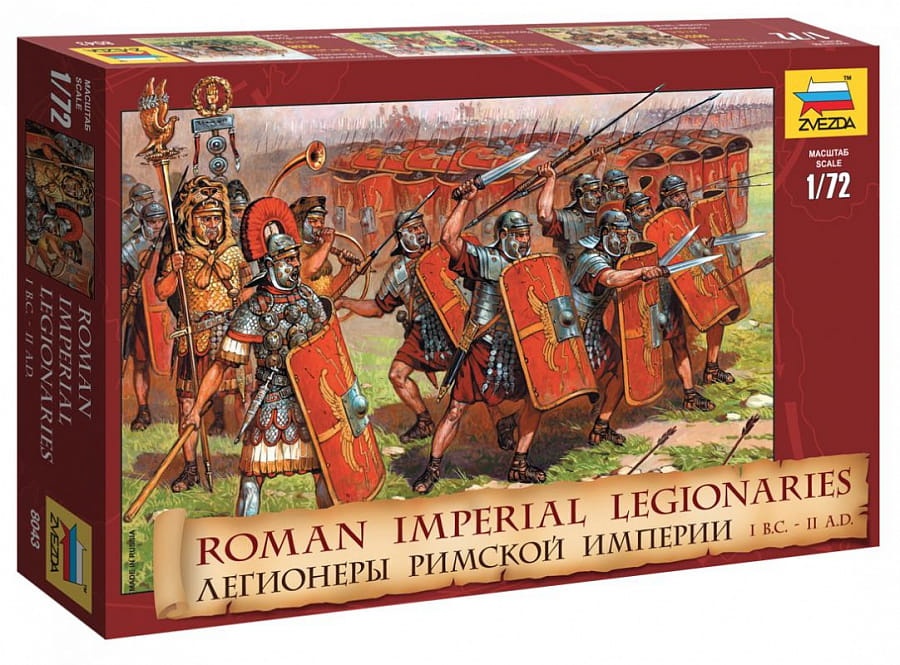 Zdjęcie główne produktu Legioniści imperium rzymskiego i wiek p.n.e. - ii wiek n.e. 1:72 Zvezda 8043