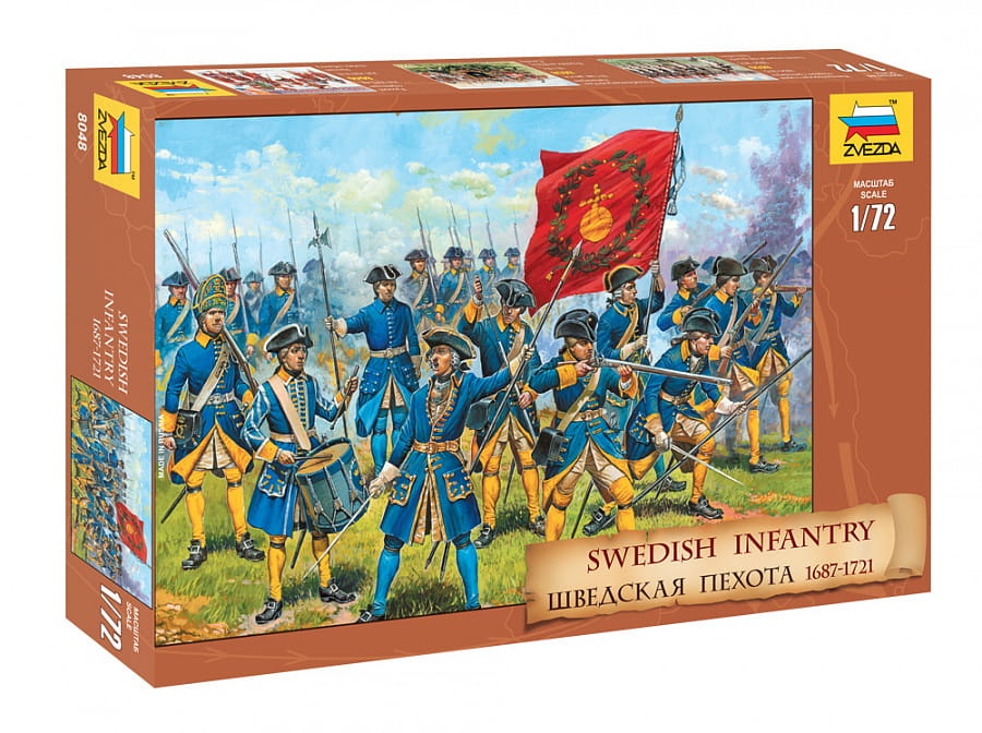 Zdjęcie główne produktu Szwedzka piechota 1:72 Zvezda 8048