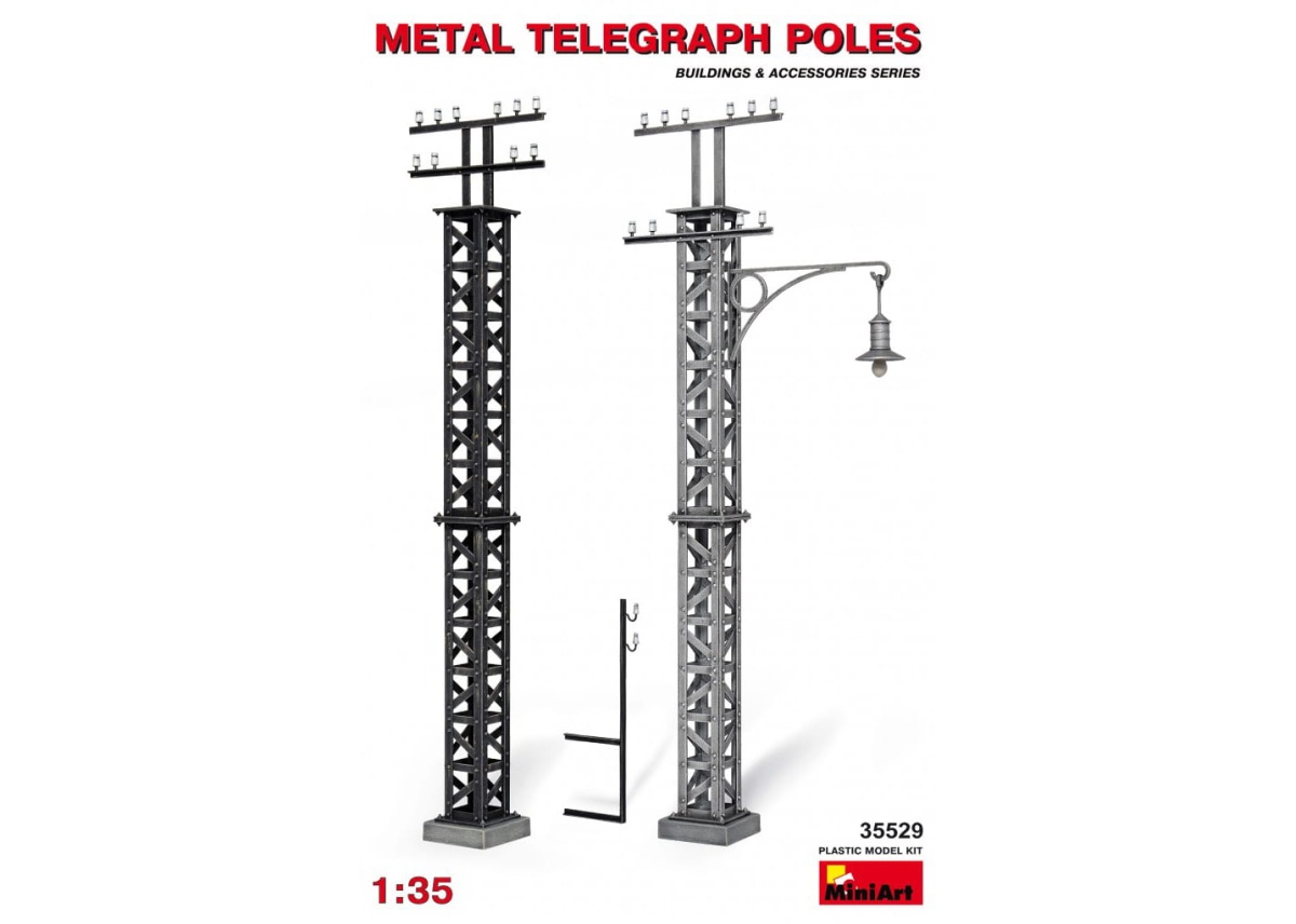 Zdjęcie główne produktu Metal Telegraph Poles 1:35 MiniArt 35529