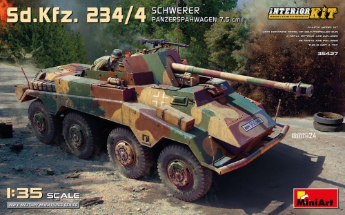 Sd.kfz. 234/4 Schwerer Panzerspahwagen 7.5 Cm. Interior Kit 1:35 MiniArt 35427