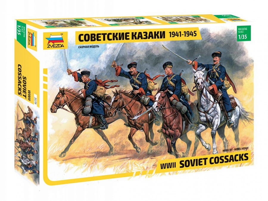 Zdjęcie główne produktu Sowieccy kozacy 1941-1945 1:35 Zvezda 3579
