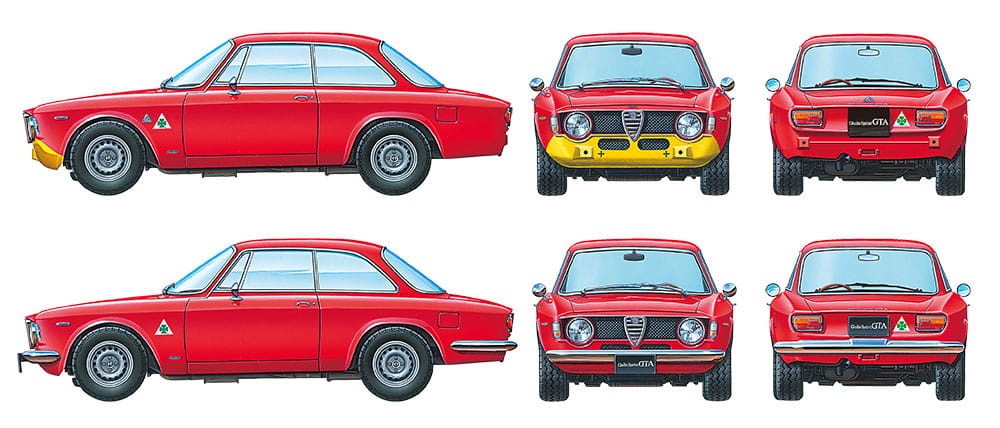 Zdjęcie dodatkowe produktu Alfa Romeo Giulia Sprint GTA 1:24 Tamiya 24188
