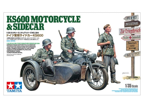 KS600 Motorcycle and Sidecar 1:35 Tamiya 35384